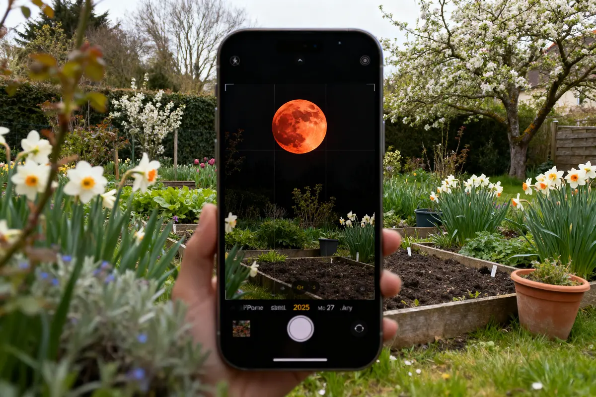 Lune rousse 2025 : Dates, jardinage et calendrier lunaire
